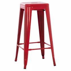 ΣΚΑΜΠΟ BAR ΜΕΤΑΛΛΙΚΟ MELITA ΣΕ ΚΟΚΚΙΝΟ HM8642.04 43x43x78Y εκ.