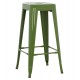 ΣΚΑΜΠΟ BAR ΜΕΤΑΛΛΙΚΟ MELITA ΣΕ LIGHT OLIVE GREEN HM8642.13 43x43x78 εκ.