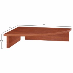 ΒΑΣΗ ΟΘΟΝΗΣ DEVON ΓΡΑΦΕΙΟΥ ΤΡΙΓΩΝΗ APPLE WOOD HM2451.04 50x50x11.6Υεκ.