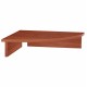 ΒΑΣΗ ΟΘΟΝΗΣ DEVON ΓΡΑΦΕΙΟΥ ΤΡΙΓΩΝΗ APPLE WOOD HM2451.04 50x50x11.6Υεκ.