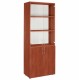 ΒΙΒΛΙΟΘΗΚΗ ΓΡΑΦΕΙΟΥ DEVON ME ΓΥΑΛΙΝΕΣ ΠΟΡΤΕΣ APPLE WOOD HM2458.04 70x37x182 εκ.