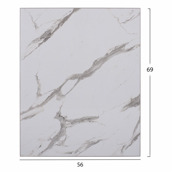 ΕΠΙΦΑΝΕΙΑ ΤΡΑΠΕΖΙΟΥ HPL MARBLE WHITE-GREY 5145 HM5827.13 56Χ69