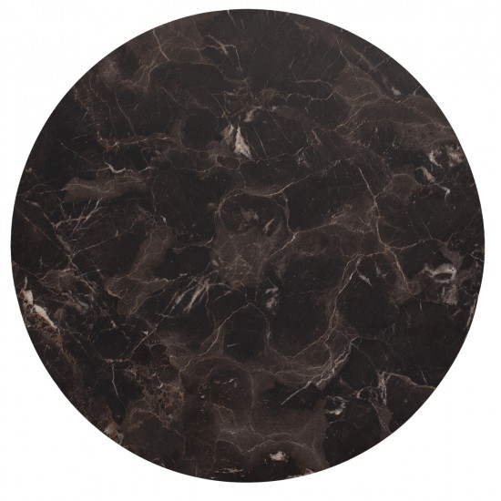 ΕΠΙΦΑΝΕΙΑ ΤΡΑΠΕΖΙΟΥ HPL HM5841.14 BROWN MARBLE Φ60 εκ. ΠΑΧΟΥΣ 12mm.