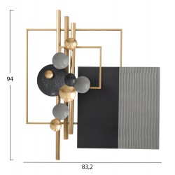 ΔΙΑΚΟΣΜΗΤΙΚΟ ΤΟΙΧΟΥ ΜΕΤΑΛΛΙΚΟ HM7556 83.2x94.0x10.2
