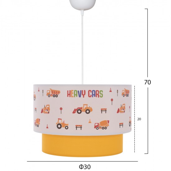 ΠΑΙΔΙΚΟ ΦΩΤΙΣΤΙΚΟ ΟΡΟΦΗΣ ΥΦΑΣΜΑΤΙΝΟ HM7572.04  Φ30x70εκ.