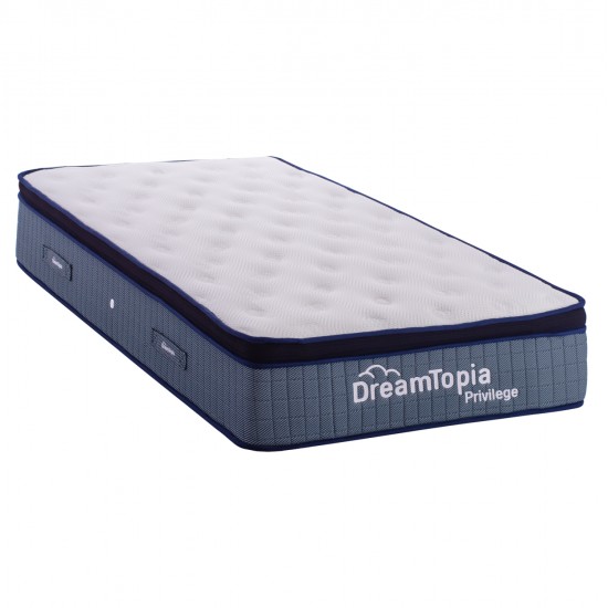 ΣΤΡΩΜΑ DREAMTOPIA, σειρά PRIVILEGE HM660.90 POCKET SPRING ΜΕ ΑΝΩΣΤΡΩΜΑ 90X190εκ.