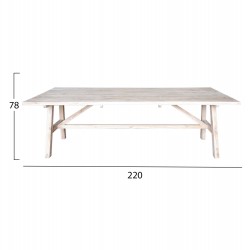 ΤΡΑΠΕΖΙ GROOVE HM9390.01 ΑΠΟ ΞΥΛΟ ΜΑΣΙΦ ΤΕΑΚ 220X100X78Υεκ.