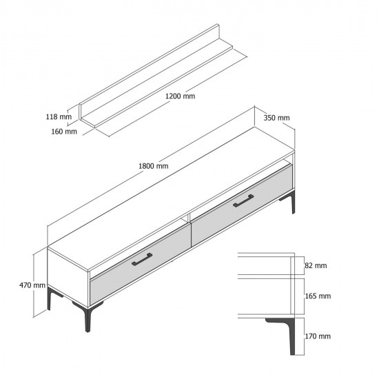 ΣΥΝΘΕΣΗ ΣΑΛΟΝΙΟΥ ΜΕΛΑΜΙΝΗΣ 2ΤΜΧ ΚΑΡΥΔΙ-WHITE MARBLE HM11855.02