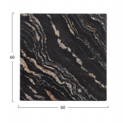 ΕΠΙΦΑΝΕΙΑ ΤΡΑΠΕΖΙΟΥ WERZALIT 60Χ60Χ3.5εκ.  BLACK GOLD MARBLE HM5229.15