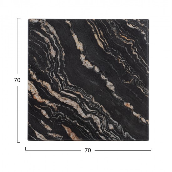 ΕΠΙΦΑΝΕΙΑ ΤΡΑΠΕΖΙΟΥ WERZALIT 70Χ70Χ3.5εκ.BLACK GOLD MARBLE HM5230.15