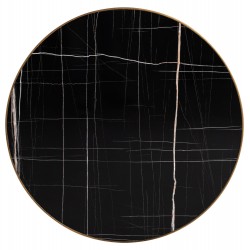 ΕΠΙΦΑΝΕΙΑ ΤΡΑΠΕΖΙΟΥ (ΚΑΠΑΚΙ) ΣΤΡΟΓΓΥΛΗ HPL BLACK MARBLE 5175 12mm Φ65 HM11699.66