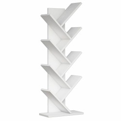 ΒΙΒΛΙΟΘΗΚΗ LIANA ΜΕΛΑΜΙΝΗΣ ΛΕΥΚΟ 46x22x128,5Yεκ.HM9028.13