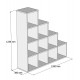 ΒΙΒΛΙΟΘΗΚΗ ΜΕΛΑΜΙΝΗΣ SCALE SONΟMA 120x30x123,6Υεκ.HM9238.12