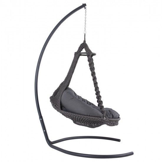 ΚΡΕΜΑΣΤΗ ΦΩΛΙΑ AUGUST ΜΑΚΡΑΜΕ-ΜΕΤΑΛΛΟ ΑΝΘΡΑΚΙ HM5922.10 123x113x145Υεκ.