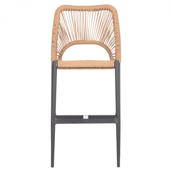 ΣΚΑΜΠΟ ΜΠΑΡ ΜΕΣ.ΥΨΟΥΣ NOJO HM5920.02 ΑΝΘΡΑΚΙ ΑΛΟΥΜΙΝΙΟ--ΜΠΕΖ ΣΥΝΘ.RATTAN 40x55.5x99Yεκ