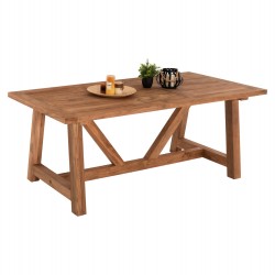 ΤΡΑΠΕΖΙ ΤΡΑΠΕΖΑΡΙΑΣ HM7922 PLUTON RECYCLED TEAK ΣΕ ΦΥΣΙΚΟ ΧΡΩΜΑ 200X100X75Yεκ.