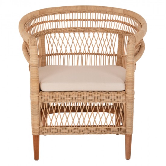 ΠΟΛΥΘΡΟΝΑ MALAWI HM9635.04 ΞΥΛΟ ΜΑΟΝΙ ΕΠΕΝΔΥΣΗ RATTAN ΛΕΥΚΟ ΜΑΞΙΛΑΡΙ ΚΑΘΙΣΜΑΤΟΣ 80x70x86Υεκ.