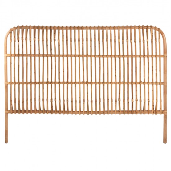 ΚΕΦΑΛΑΡΙ ΚΡΕΒΑΤΙΟΥ MERMA HM9549 ΣΕ ΦΥΣΙΚΟ ΧΡΩΜΑ RATTAN 165x5x121Yεκ.