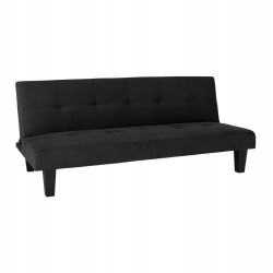 ΚΑΝΑΠΕΣ ΚΡΕΒΑΤΙ ODESSA HM3000.14 ΜΑΥΡΟ ΒΕΛΟΥΔΟ 180x83x75Y εκ.