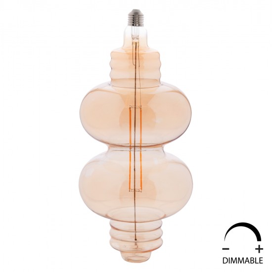 ΛΑΜΠΤΗΡΑΣ LED FILAMENT 8W E27 3000K GOLD COLOR DIMMABLE HM4053.02