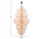 ΛΑΜΠΤΗΡΑΣ LED FILAMENT 8W E27 3000K GOLD COLOR DIMMABLE  HM4056.02