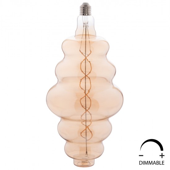 ΛΑΜΠΤΗΡΑΣ LED FILAMENT 8W E27 3000K GOLD COLOR DIMMABLE  HM4056.02