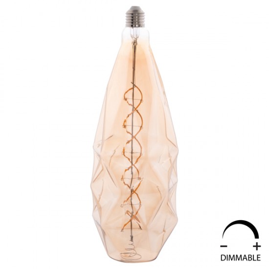 ΛΑΜΠΤΗΡΑΣ LED FILAMENT 8W E27 3000K GOLD COLOR DIMMABLE HM4058