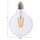 ΛΑΜΠΤΗΡΑΣ GLOBO LED FILAMENT 8W E27 3000K ΔΙΑΦΑΝΟΣ DIMMABLE HM4050.01