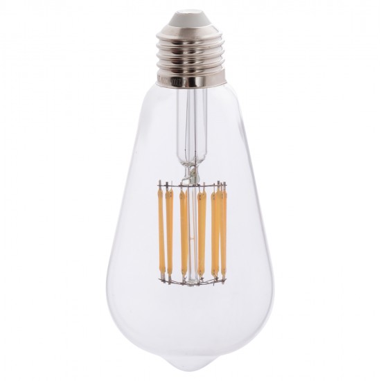 ΛΑΜΠΤΗΡΑΣ HM4189.01 LED FILAMENT 12W E27 3000K ΔΙΑΦΑΝΟΣ