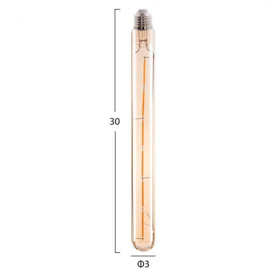 ΛΑΜΠΤΗΡΑΣ HM4190 LED FILAMENT 6W E27 3000K ΧΡΥΣΟ DIMMABLE