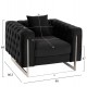 ΠΟΛΥΘΡΟΝΑ τ.CHESTERFIELD MOBAR HM3261.04 ΜΑΥΡΟ ΒΕΛΟΥΔΟ-ΜΕΤΑΛΛΙΚΑ ΠΟΔΙΑ 99x86,5x77Υεκ