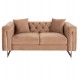 ΚΑΝΑΠΕΣ τ.CHESTERFIELD MOBAR HM3262.03 ΜΠΕΖ ΒΕΛΟΥΔΟ-ΜΕΤΑΛΛΙΚΑ ΠΟΔΙΑ 154x85x68Υεκ