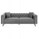 ΚΑΝΑΠΕΣ τ.CHESTERFIELD MOBAR HM3263.01 ΓΚΡΙ ΒΕΛΟΥΔΟ-ΜΕΤΑΛΛΙΚΑ ΠΟΔΙΑ 212x87x68Υεκ