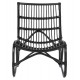 ΠΟΛΥΘΡΟΝΑ GRINN HM9815.02 ΡΑΒΔΟΙ RATTAN ΣΕ ΜΑΥΡΟ 56,5x73,5x79,5Υ εκ.