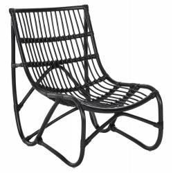 ΠΟΛΥΘΡΟΝΑ GRINN HM9815.02 ΡΑΒΔΟΙ RATTAN ΣΕ ΜΑΥΡΟ--Β' ΔΙΑΛΟΓΗΣ 56,5x73,5x79,5Υεκ.