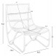 ΠΟΛΥΘΡΟΝΑ GRINN HM9815.03 ΡΑΒΔΟΙ RATTAN ΣΕ ΛΕΥΚΟ 56,5x73,5x79,5Υ εκ.