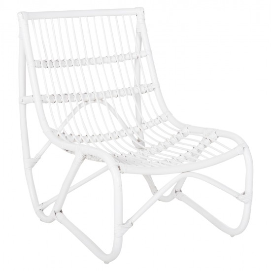 ΠΟΛΥΘΡΟΝΑ GRINN HM9815.03 ΡΑΒΔΟΙ RATTAN ΣΕ ΛΕΥΚΟ 56,5x73,5x79,5Υ εκ.