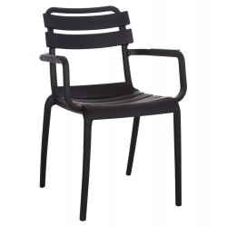 ΠΟΛΥΘΡΟΝΑ ΠΟΛΥΠΡΟΠΥΛΕΝΙΟΥ PHILLY HM6123.02 ΜΑΥΡΟ 58.5x49x83.5Υεκ.