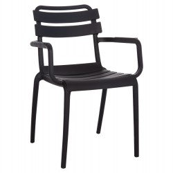 ΠΟΛΥΘΡΟΝΑ ΠΟΛΥΠΡΟΠΥΛΕΝΙΟΥ PHILLY HM6123.02 ΜΑΥΡΟ 58.5x49x83.5Υεκ.