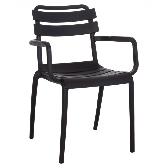 ΠΟΛΥΘΡΟΝΑ ΠΟΛΥΠΡΟΠΥΛΕΝΙΟΥ PHILLY HM6123.02 ΜΑΥΡΟ 58.5x49x83.5Υεκ.