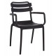 ΠΟΛΥΘΡΟΝΑ ΠΟΛΥΠΡΟΠΥΛΕΝΙΟΥ PHILLY HM6123.02 ΜΑΥΡΟ 58.5x49x83.5Υεκ.