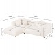ΚΑΝΑΠΕΣ ΓΩΝΙΑ (ΑΡΙΣΤΕΡΗ) 3-ΘΕΣΙΟΣ GRACE HM3280.02L ΛΕΥΚΟ ΥΦΑΣΜΑ 252x160x70-90Υεκ ΚΑΝΑΠΕΣ ΓΩΝΙΑ (ΑΡΙΣΤΕΡΗ) 3-ΘΕΣΙΟΣ GRACE HM3280.02L ΛΕΥΚΟ ΥΦΑΣΜΑ 252x160x70-90Υεκ
