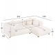 ΚΑΝΑΠΕΣ ΓΩΝΙΑ (ΔΕΞΙΑ) 3-ΘΕΣΙΟΣ GRACE HM3280.02R ΛΕΥΚΟ ΥΦΑΣΜΑ 252x160x70-90Υεκ ΚΑΝΑΠΕΣ ΓΩΝΙΑ (ΔΕΞΙΑ) 3-ΘΕΣΙΟΣ GRACE HM3280.02R ΛΕΥΚΟ ΥΦΑΣΜΑ 252x160x70-90Υεκ