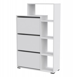 ΠΑΠΟΥΤΣΟΘΗΚΗ ROBBEN HM18189.01 ΜΕΛΑΜΙΝΗ ΣΕ ΛΕΥΚΟ 90x30x143Υεκ.