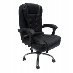 ΚΑΡΕΚΛΑ ΓΡΑΦΕΙΟΥ LAGOM HM1198 ΜΑΥΡO PVC-ΜΕΤΑΛ.ΒΑΣΗ-ΜΑΥΡΟ NYLON ΣΚΕΛΕΤΟΣ 60x70x104Υεκ