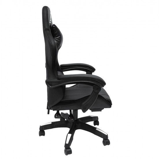 ΠΟΛΥΘΡΟΝΑ GAMING DARREN HM1203.04 ΜΑΥΡΟ-ΛΕΥΚΟ PVC & NYLON 51x49x125Υεκ.