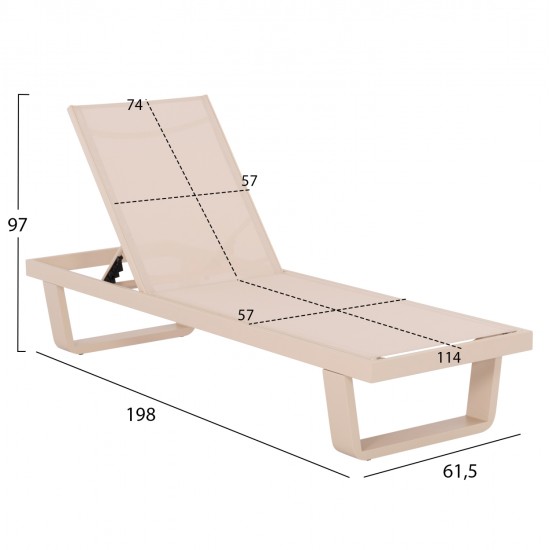 ΞΑΠΛΩΣΤΡΑ ΑΛΟΥΜΙΝΙΟΥ ΜΕ ΥΦΑΣΜΑ TESLIN RICKON HM6292.04 ΣΕ ΣΑΜΠΑΝΙ 198x61,5x97Υεκ. ΞΑΠΛΩΣΤΡΑ ΑΛΟΥΜΙΝΙΟΥ ΜΕ ΥΦΑΣΜΑ TESLIN RICKON HM6292.04 ΣΕ ΣΑΜΠΑΝΙ 198x61,5x97Υεκ.