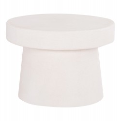 ΤΡΑΠΕΖΙ ΣΑΛΟΝΙΟΥ ΣΤΡΟΓΓΥΛΟ ΣΕΙΡΑ SANTORINI HM18051 MDF ΣΕ ΥΠΟΛΕΥΚΟ ΧΡΩΜΑ Φ60x42,5Υεκ.