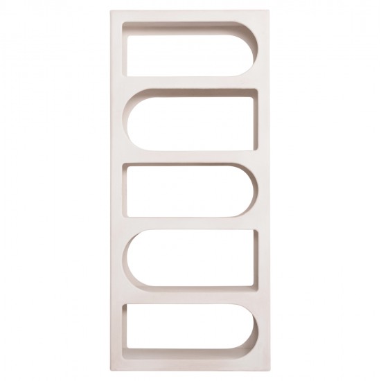 ΒΙΒΛΙΟΘΗΚΗ ΣΕΙΡΑ SANTORINI HM18062 MDF ΣΕ ΥΠΟΛΕΥΚΟ ΧΡΩΜΑ 80x38x180Yεκ.