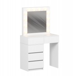 ΤΟΥΑΛΕΤΑ ΜΕ ΦΩΤΙΣΜΟ LED & ΣΥΡΤΑΡΙΑ BEYON HM2500.03 ΜΕΛΑΜΙΝΗ ΣΕ ΛΕΥΚΟ 80x40x140Υεκ.